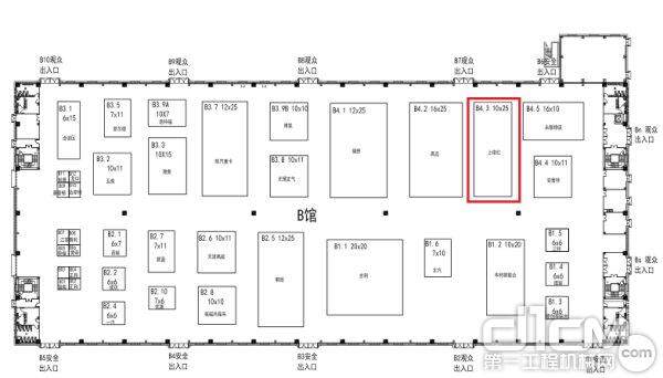 昆山车展上汽红岩展位示意图