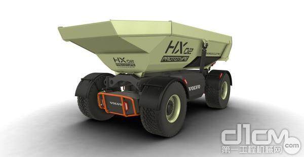 沃尔沃建筑设备推出的第二代自动化电动装载概念车——HX2