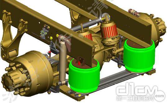 后桥采用复合空气悬架，降重120公斤