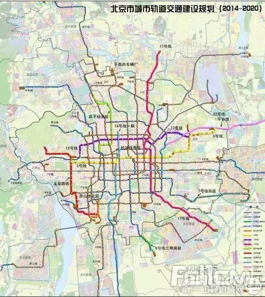 北京市城市轨道交通建设规划图