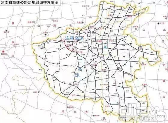 河南高速规划图 高清图片