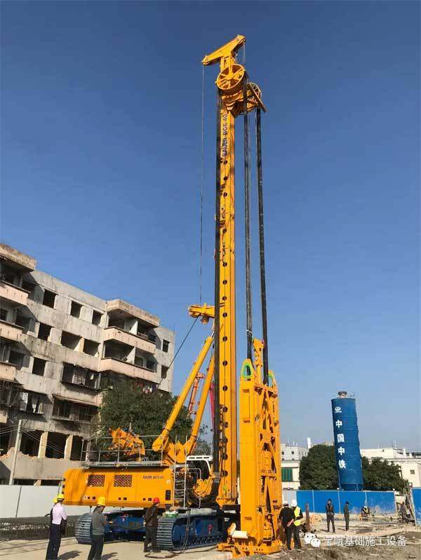 宝峨铣槽机旋挖钻助力广东华亮公司广州北站交通枢纽工程建设
