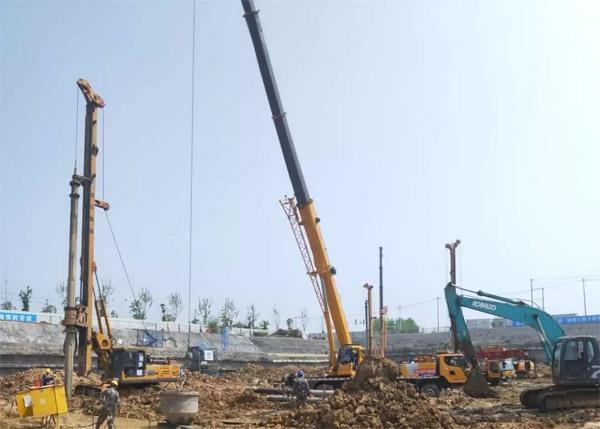 徐工6台旋挖钻机联合施工，助力安徽省省立医院老年康复中心项目