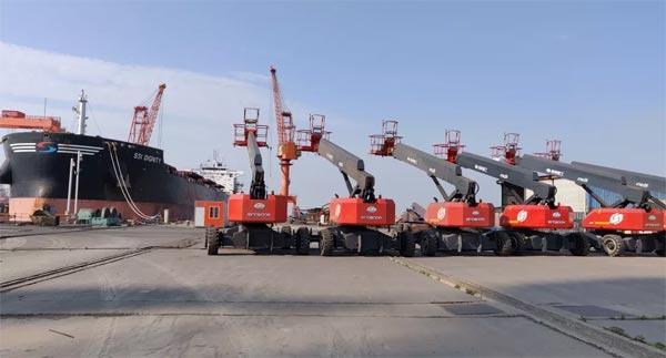 星邦重工船舶专用型直臂车批量交付船厂