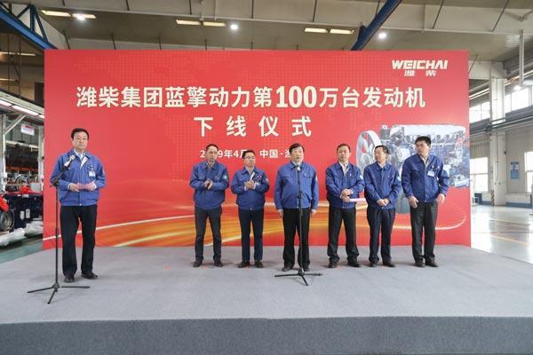 2019年3月份，潍柴发动机产销突破10万台，创历史最高记录