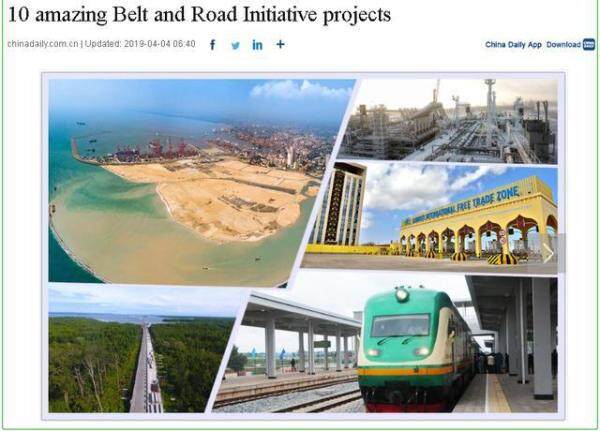 “10 amazing Belt and Road Initiative projects”报道截图