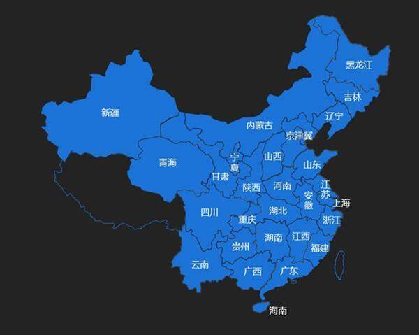 中国二手挖掘机联盟区域覆盖图
