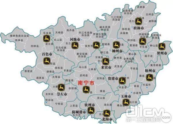 广西岩迪“服务无忧计划”—现约翰迪尔服务网点已遍布广西各地