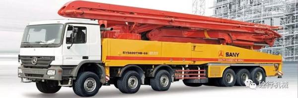 三一SY5600THB-6666米混凝土臂架泵车