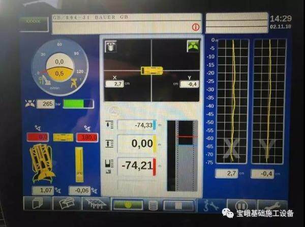 宝峨液压抓斗配有精准的测斜系统