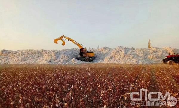 宝鼎抓木机在新疆妨碍抓棉花作业