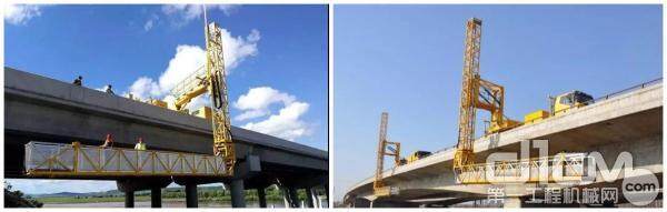 徐工桥梁检测车为内蒙古桥梁建设保驾护航