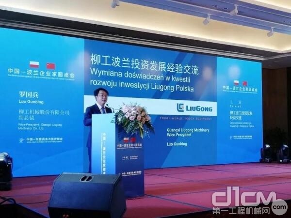广西柳工机械股份有限公司副总裁罗国兵发言