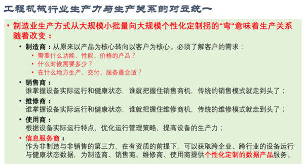 工程机械行业生产力与生产关系的对立统一