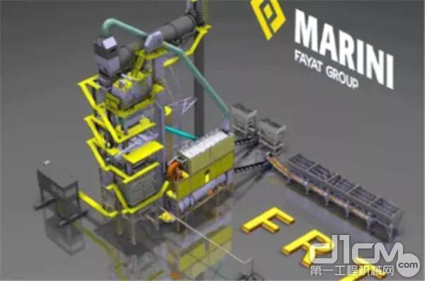 玛连尼FRT360一体式再生沥青搅拌站，专为优化再生而设计