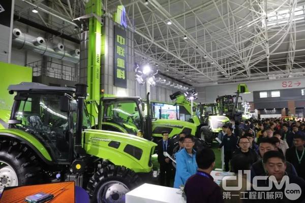 2019年10月中联重科高端智能农机亮相中国国际农业机械展览会