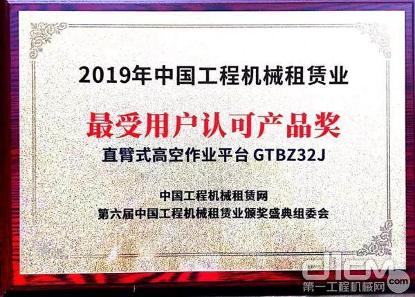 GTBZ32J荣获最受用户认可产品奖