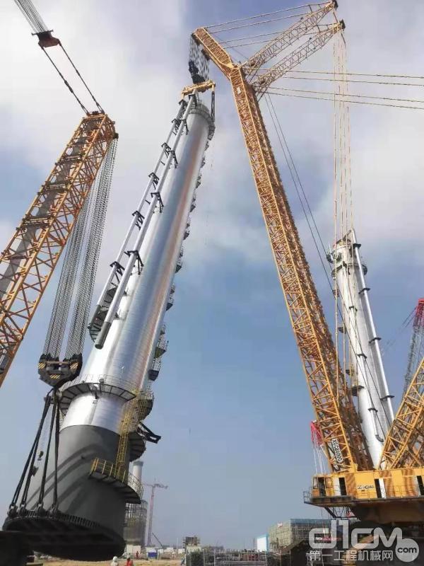 国产4000吨履带吊巨擎古雷石化最高最重乙烯装置