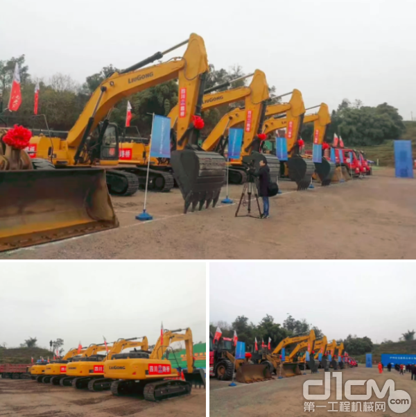 柳工设备助力泸州市交通建设