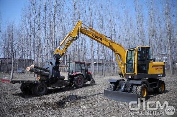 临工建机LG75F轮式挖掘机实景实拍