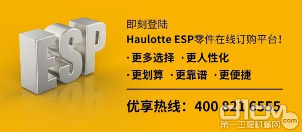 Haulotte欧历胜独有的零件在线订购平台-ESP系统