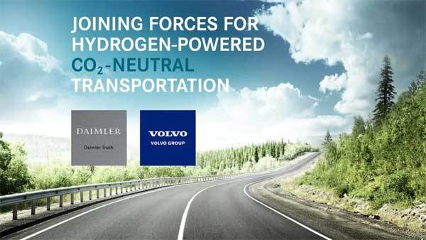 沃尔沃集团宣布与戴姆勒卡车股份公司成立合资公司，将大规模生产燃料电池引领可持续交通运输的发展