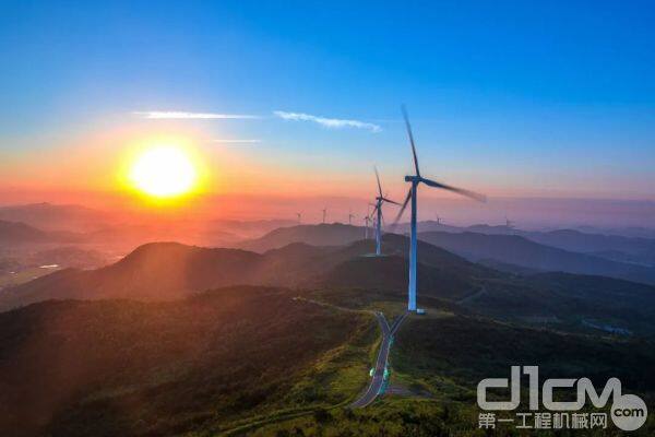 图丨宁夏风电场的三一风电机组