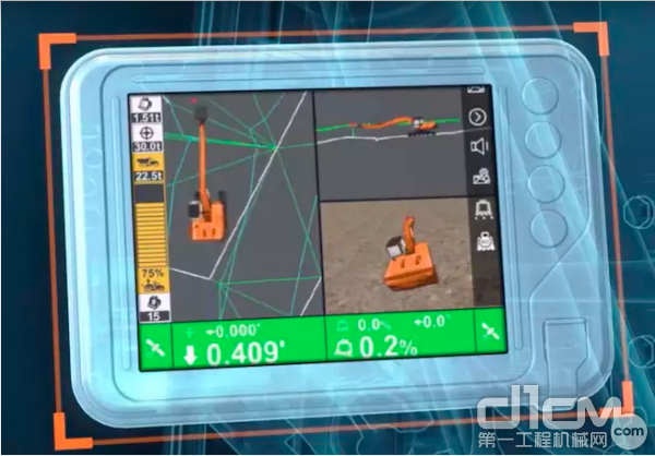 日立Topcon坡度控制触摸屏