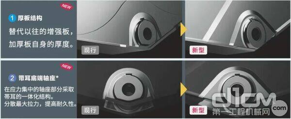 多处结构部件进行强化加固