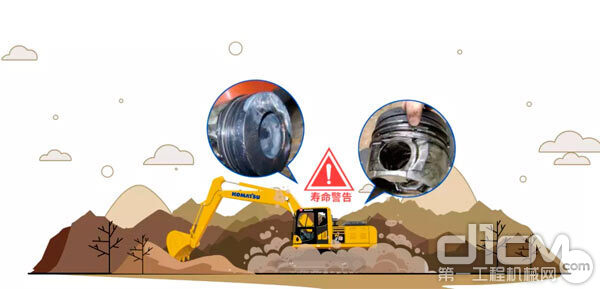 挖掘机在工作时会有大量气体进入发动机内部 