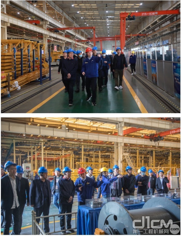 与会代表一起参观徐州建机工程机械有限公司