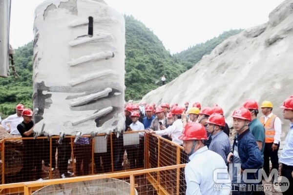 中联重科基础施工项目观摩暨工法交流会现场