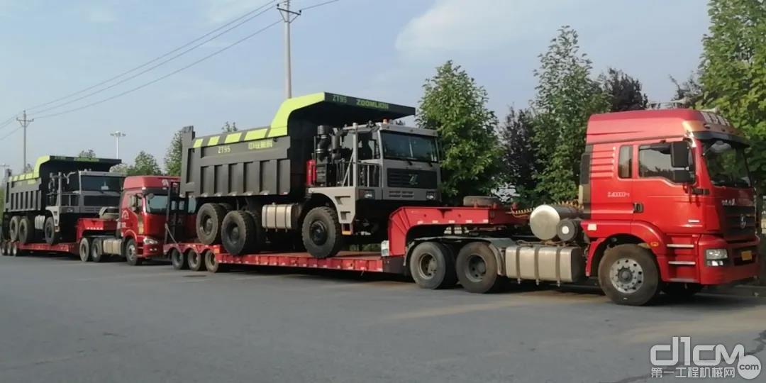 中联重科矿卡发车支援新疆建设