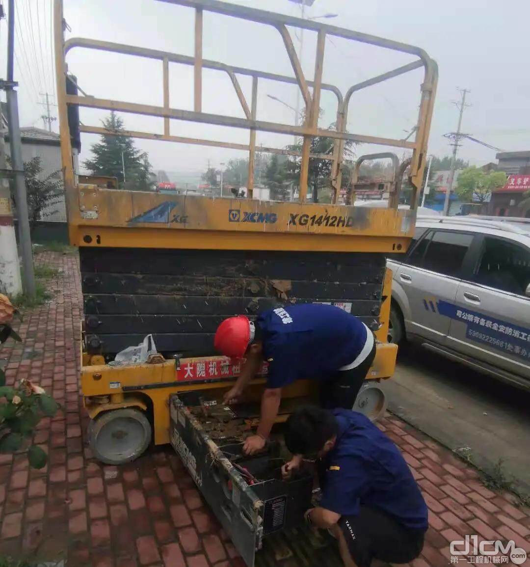 徐工高空作业平台始终冲在汛后保障第一线