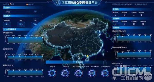中国联通5G工业专网助力宝钢湛江钢铁自运营平台建设。