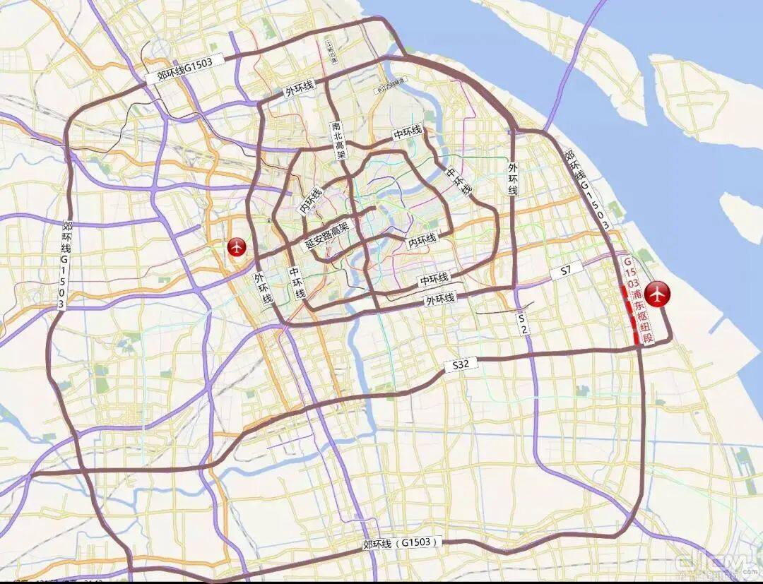 G1503公路和周邓快速路浦东枢纽段工程