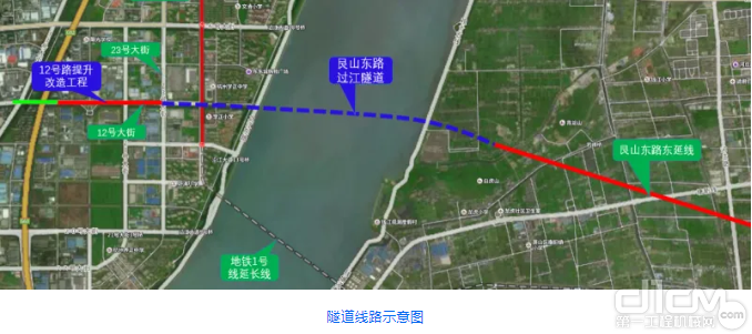 隧道线路示意图