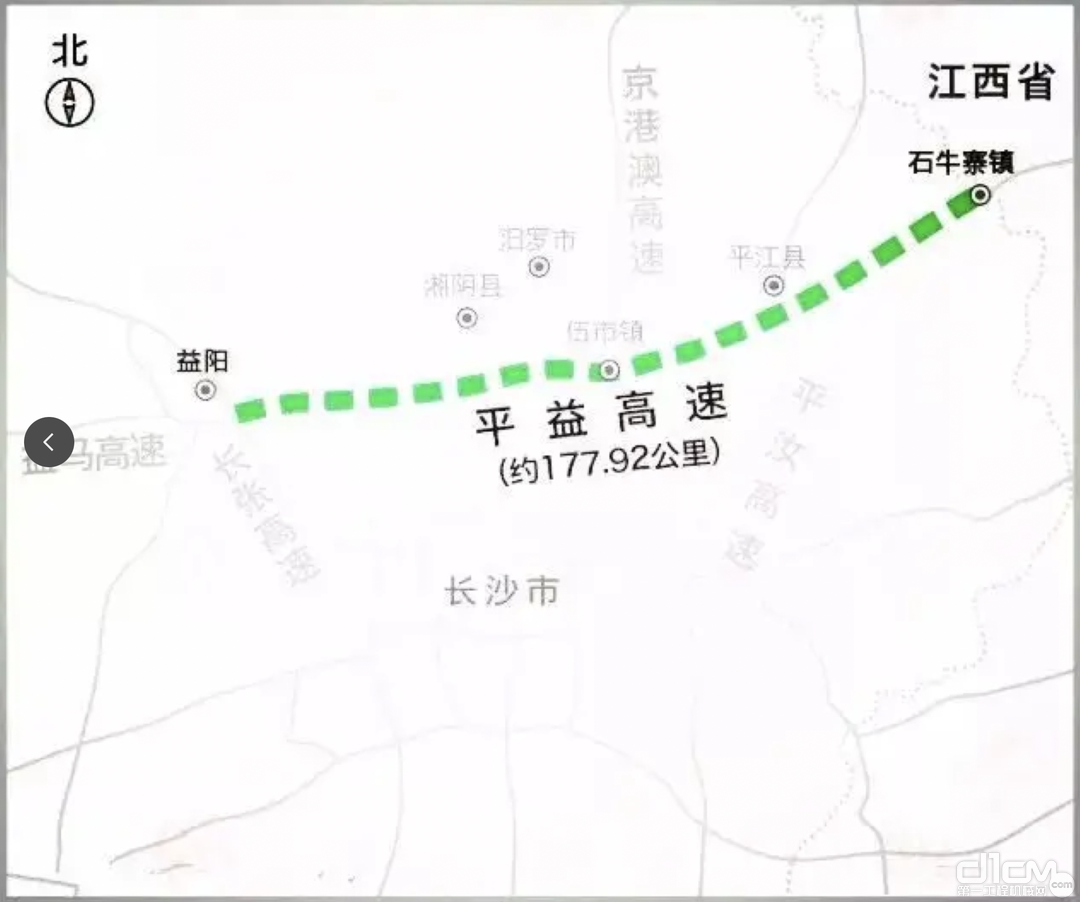 湖南平益高速线路图图片