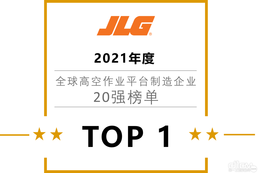 捷尔杰（JLG）蝉联2021年度全球高空作业平台制造企业20强榜单第一名