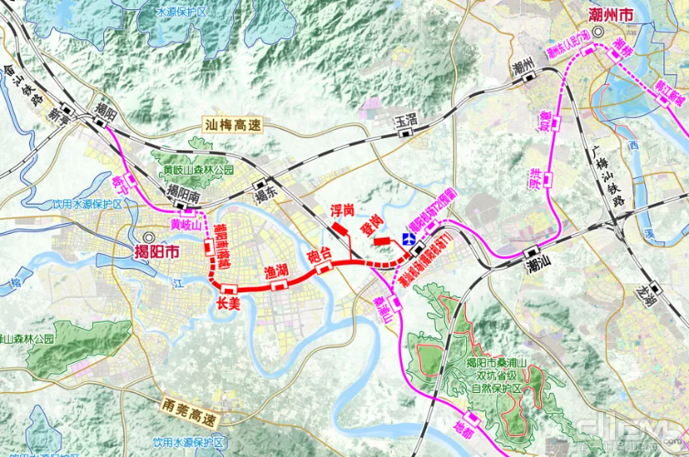 揭阳新亨要建新铁路图片