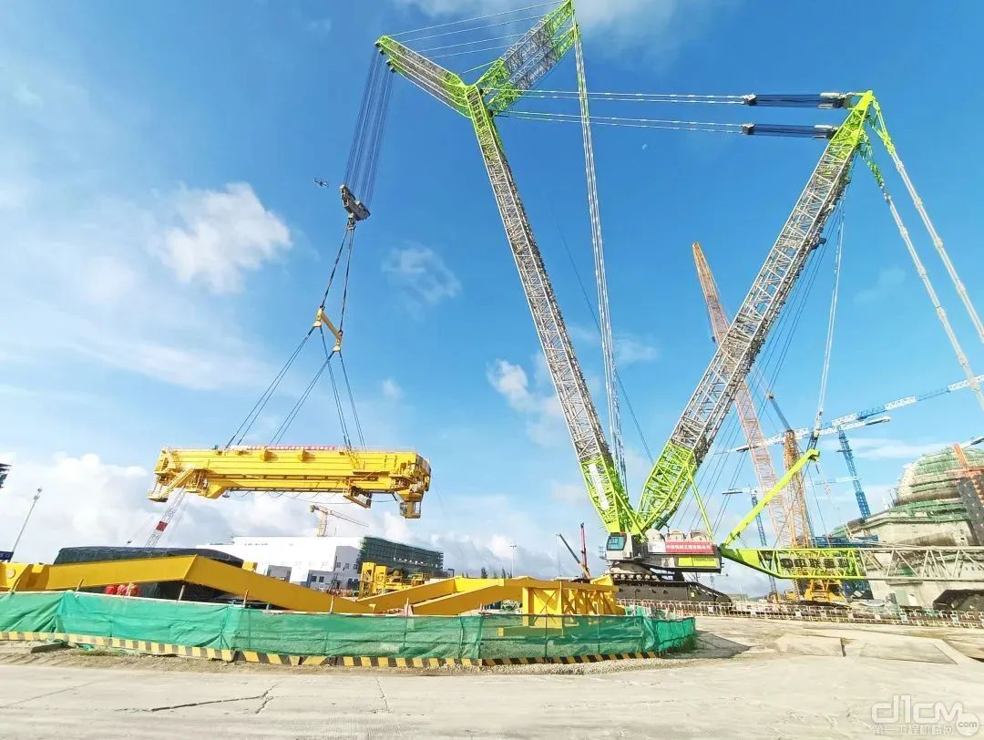 中联重科3200吨履带吊助力漳州核电“华龙一号”2号机组环吊桥架整体吊装