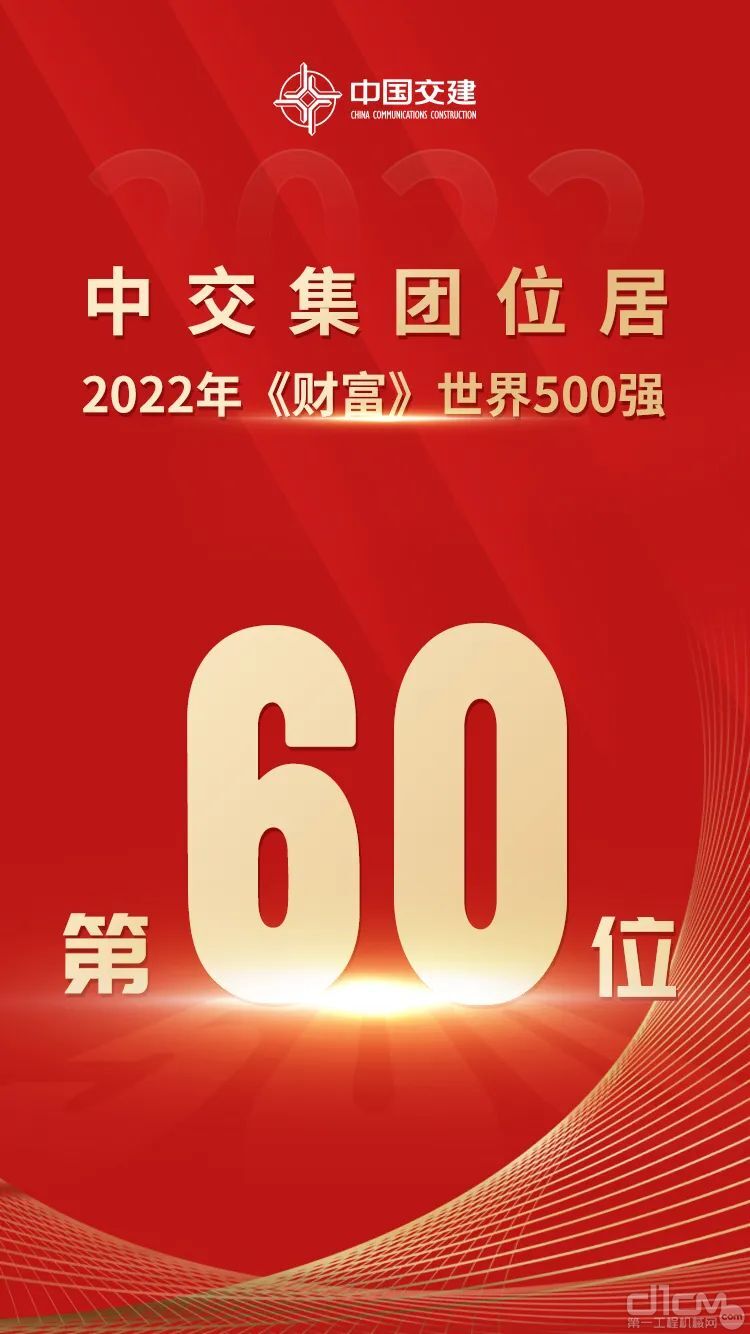 中交集团位居《财富》世界500强第60位