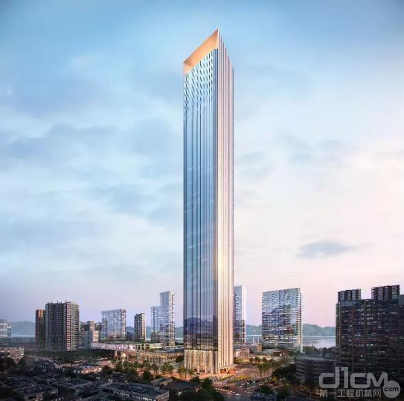 ▲鹿城广场379米超高层塔楼设计图（图片来源于网络）