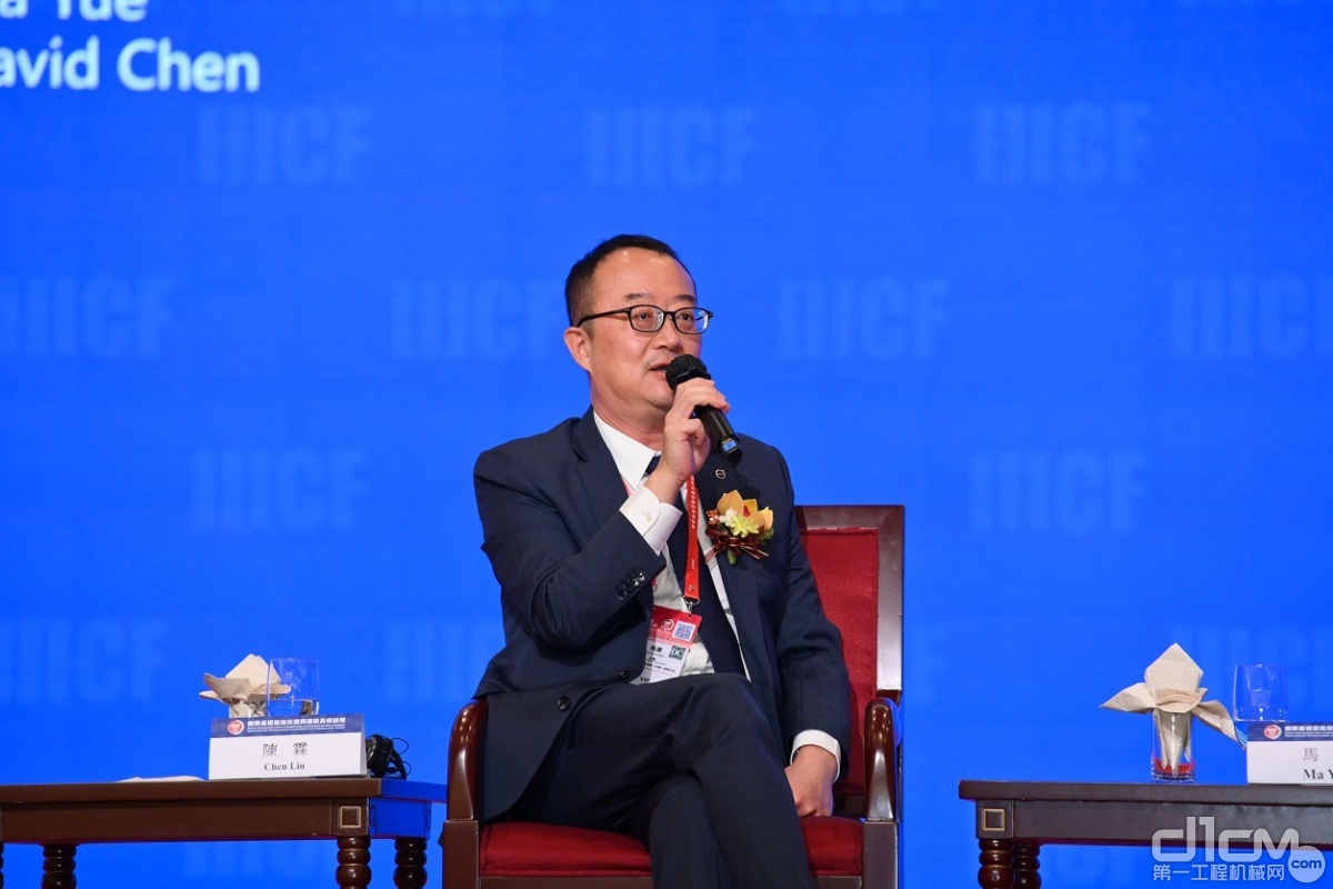 沃尔沃建筑设备中国区总裁陈霖亮相“主题论坛一：高管对话——以高标准可持续惠民生为目标，进一步推动国际基础设施合作高质量发展”