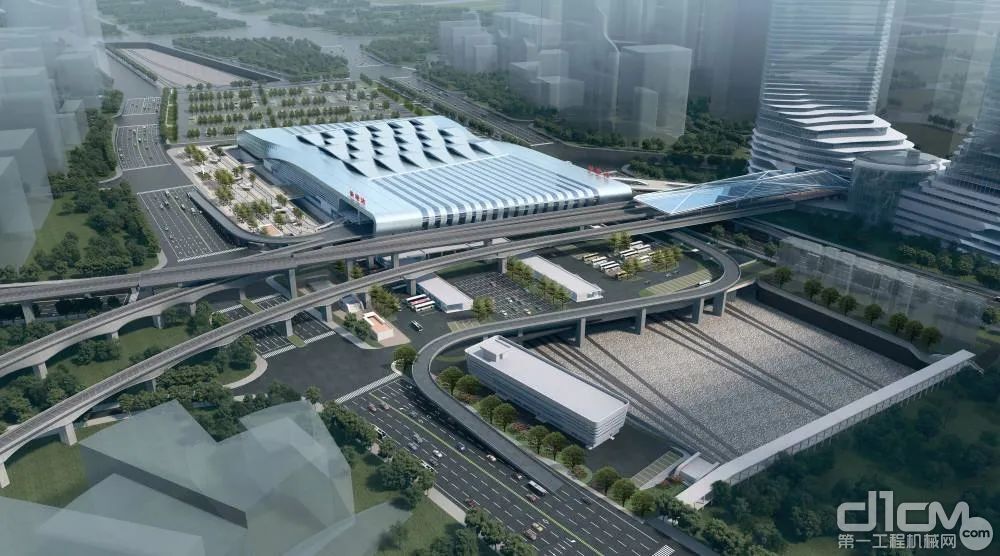 新塘站综合交通枢纽位项目示意图