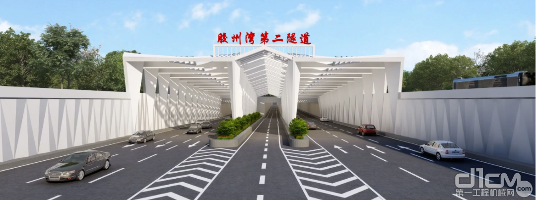 胶州湾第二隧道项目效果图