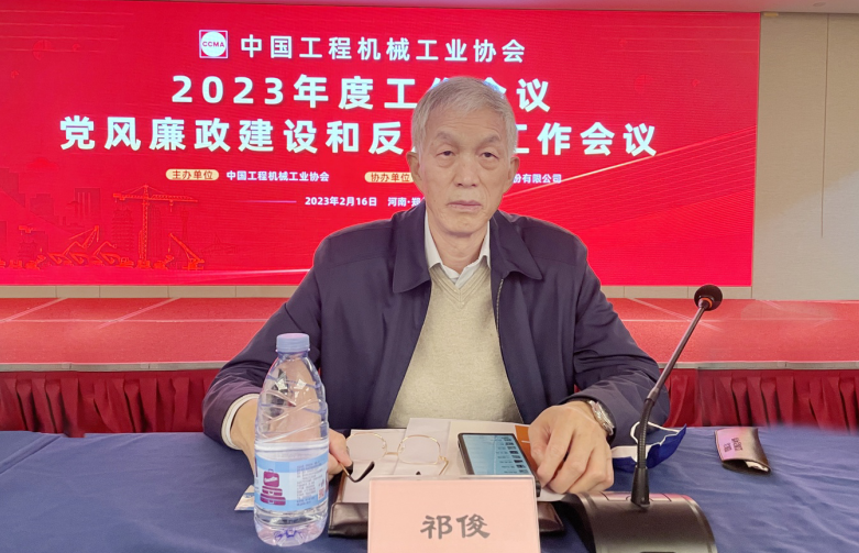 祁俊名誉会长对协会建设和分支机构管理提出建议