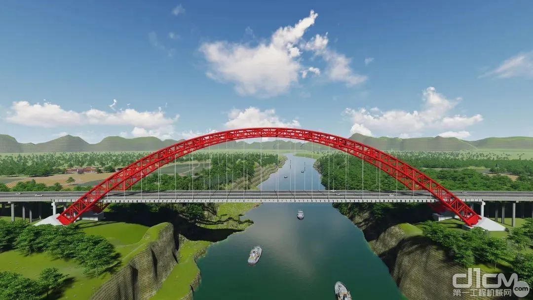 正龙红水河特大桥效果图