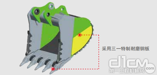 铲斗斗容增大至7-10m³