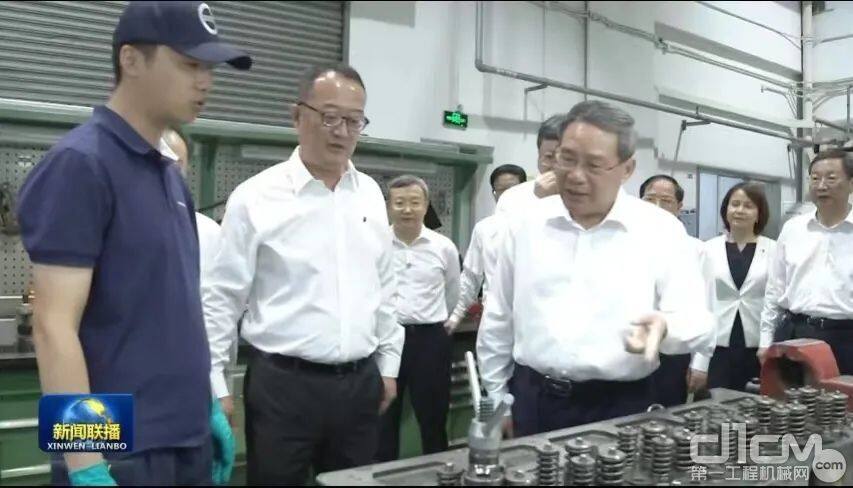 国务院总理李强在沃尔沃建筑设备（中国）有限公司详细了解企业推进再制造等情况